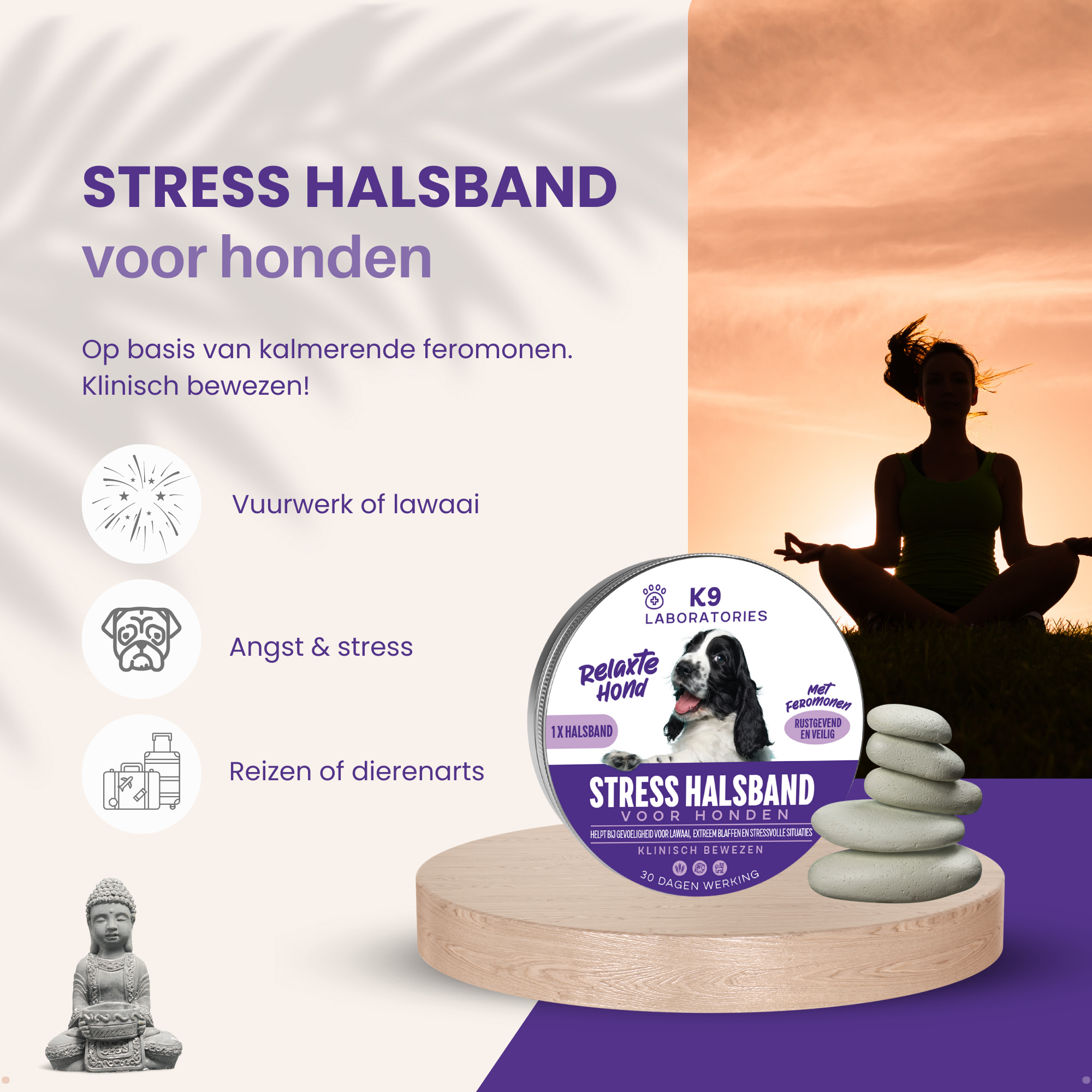 Anti Stress halsband - Hond