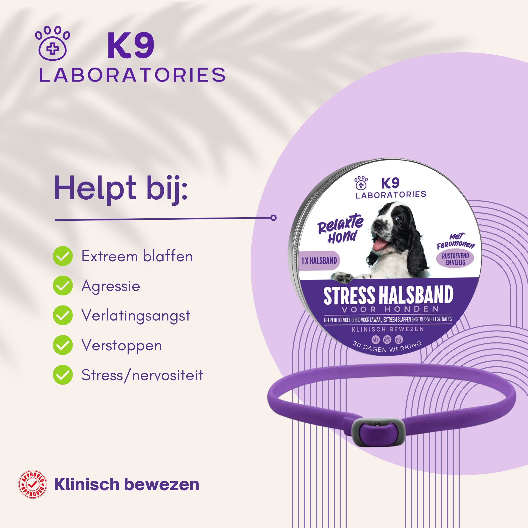 Anti Stress halsband - Hond