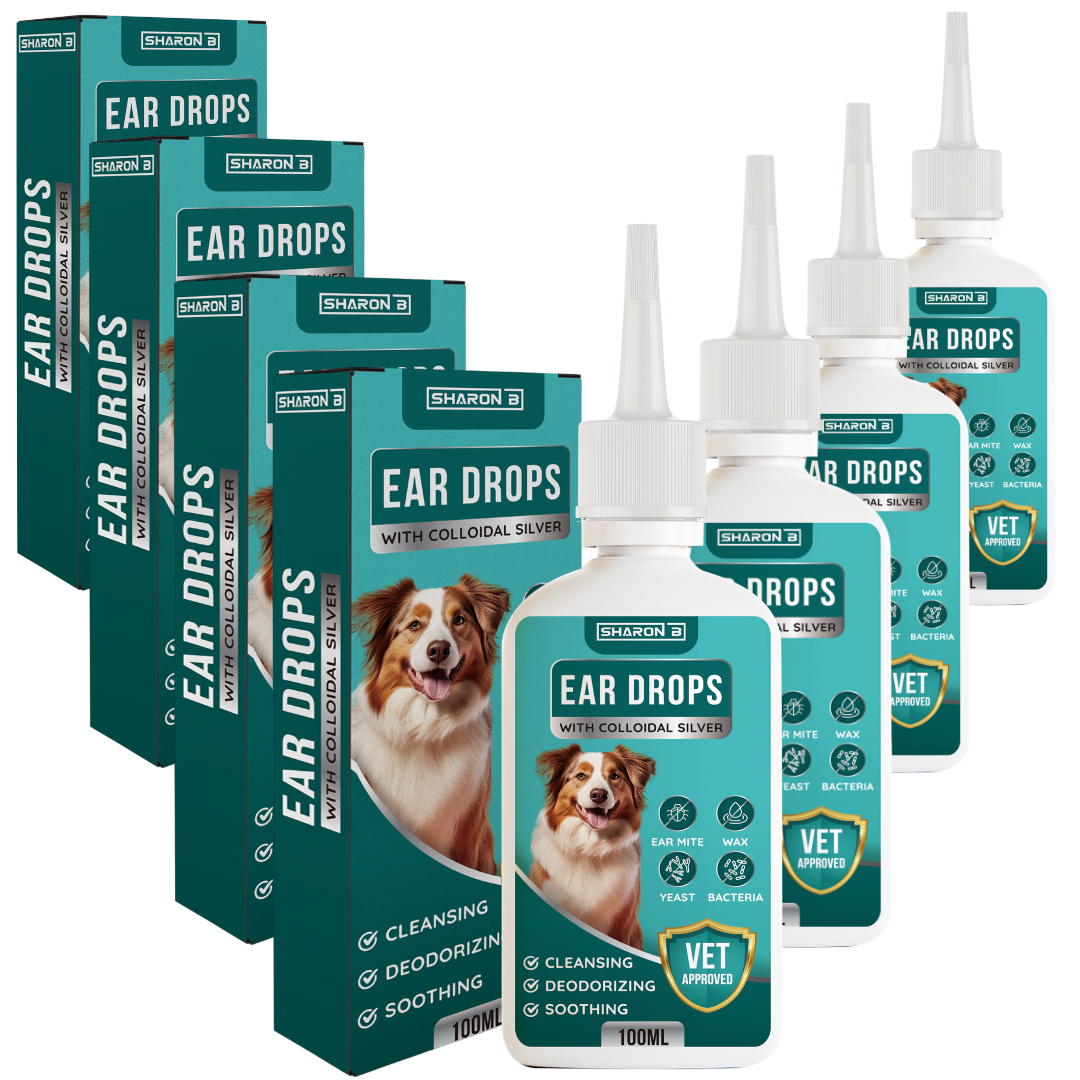 Oor druppels voor honden set van 4