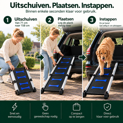Telescopische Loopplank voor Honden
